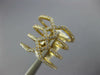 ESTATE LARGE .70CT DIAMOND 18KT YELLOW GOLD CLASSIC MULTI ROW INFINITY LOVE RING