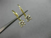 ESTATE .70CT DIAMOND 14K YELLOW GOLD HANGING STUD LEVERBACK EARRINGS G VVS 21294