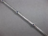 2.69CT DIAMOND & AAA SAPPHIRE 14K WHITE GOLD 3D CLASSIC ETERNITY TENNIS BRACELET