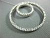 ESTATE 1.45CT DIAMOND 14K WHITE GOLD 3D DOUBLE CIRCLE OF LIFE LOVE PENDANT #1081