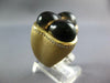 ESTATE EXTRA LARGE 18.53CT DIAMOND & AAA SMOKEY TOPAZ 14KT YELLOW GOLD FUN RING