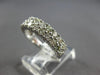 WIDE 1.62CT DIAMOND 14KT WHITE GOLD 3D 2 ROW DIAGONAL WEDDING ANNIVERSARY RING