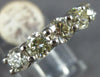 LARGE 1.80CT DIAMOND 14KT WHITE GOLD ROUND 5 STONE SHARED PRONG ANNIVERSARY RING