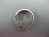 ESTATE .08CT DIAMOND 14KT WHITE GOLD SOLITAIRE ETOILE BURNISH GYPSY RING #22475