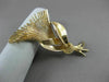 ANTIQUE LARGE 14KT YELLOW GOLD EXOTIC FLOWER BROOCH PIN SIMPLY AMAZING! #19766