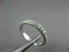 ESTATE .25CT DIAMOND 18KT WHITE GOLD 3D FILIGREE SEMI ETERNITY ANNIVERSARY RING