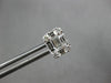 .97CT DIAMOND 18KT WHITE GOLD 3D ROUND & BAGUETTE INVISIBLE SQUARE STUD EARRINGS