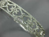 WIDE 1.79CT DIAMOND 18KT WHITE GOLD 3D OPEN FILIGREE MULTI HEART BANGLE BRACELET