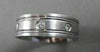 ESTATE DIAMOND 14KT WHITE GOLD MENS WEDDING BAND ETERNITY RING 5MM 11.00 #14336