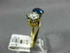 ANTIQUE 3.28CT DIAMOND & AAA SAPPHIRE 18K YELLOW GOLD LOVE KNOT ANNIVERSARY RING