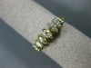 ESTATE .82CT FANCY YELLOW DIAMOND 14KT YELLOW GOLD SEVEN STONE ANNIVERSARY RING