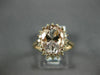 ESTATE LARGE 2.96CT DIAMOND & AAA MORGANITE 14KT ROSE GOLD OVAL ENGAGEMENT RING