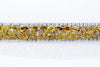 EXTRA LARGE 26.93CT MULTI COLOR DIAMOND 18KT 2 TONE GOLD 3D MULTI SHAPE BRACELET