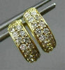 ESTATE .35CT DIAMOND 14KT YELLOW GOLD CLASSIC CHANNEL HUGGIE EARRINGS #18341