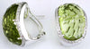 LARGE 37.33CT DIAMOND & AAA LEMON QUARTZ 14K WHITE GOLD CLIP ON HANGING EARRINGS
