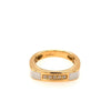 ESTATE .05CT DIAMOND & WHITE ENAMEL 18KT YELLOW GOLD 3D CLASSIC 5 STONE FUN RING