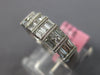 .66CT DIAMOND 18KT WHITE GOLD 3D ROUND & BAGUETTE 3 ROW CHANNEL ANNIVERSARY RING
