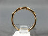 ESTATE .15CT DIAMOND 14K ROSE GOLD SWIRL INFINITY SEMI ETERNITY ANNIVERSARY RING