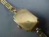 ANTIQUE ZARJA 14KT ROSE GOLD 3D CLASSIC SQUARE LINK WATCH #2023
