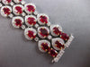 EXTRA LARGE 44.60CT DIAMOND & AAA RUBY 18KT 2 TONE GOLD COCKTAIL TENNIS BRACELET