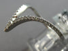 ESTATE WIDE .19CT DIAMOND 18KT WHITE GOLD 3D V SHAPE BUTTERFLY LOVE RING