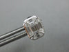 LARGE .67CT DIAMOND 18KT WHITE GOLD 3D MULTI SHAPE OCTAGON BEZEL STUD EARRINGS