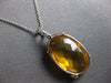 LARGE 9.43CT DIAMOND & AAA CITRINE 14KT WHITE GOLD OVAL & ROUND FLORAL PENDANT
