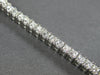 WIDE 6.57CT DIAMOND 14KT WHITE GOLD 3D PRINCESS PRONG INVISIBLE TENNIS BRACELET
