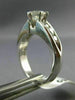 ESTATE 1.26CT ROUND DIAMOND 14KT WHITE GOLD 3D CHANNEL ENGAGEMENT RING #20722