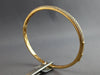 LARGE 1.91CT DIAMOND 18K ROSE GOLD 3 ROW PAVE SEMI ETERNITY CUFF BANGLE BRACELET