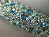 ESTATE MASSIVE 70.37CT AAA AQUAMARINE 18K WHITE GOLD 3D COCKTAIL TENNIS BRACELET