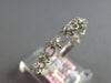 .24CT DIAMOND 14KT WHITE GOLD 3D 7 STONE FILIGREE MATTE & SHINY ANNIVERSARY RING