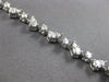 ESTATE 3.84CT DIAMOND 14K WHITE GOLD 3D ROUND CLASSIC MULTI LEAF TENNIS BRACELET