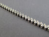 3.17CT DIAMOND 14K WHITE GOLD 3D ROUND MARQUISE SHAPE MULTI LEAF TENNIS BRACELET