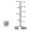 2.0CT DIAMOND 14KT YELLOW GOLD 3D CLASSIC ROUND 4 PRONG SCREWBACK STUD EARRINGS