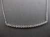 ESTATE .83CT DIAMOND 14KT WHITE GOLD 3D CLASSIC ROUND FILIGREE BAR LOVE NECKLACE