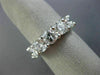 ESTATE WIDE 2.17CT DIAMOND 14KT WHITE GOLD SEMI ETERNITY WEDDING RING BAND #2800