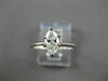 ESTATE .55CT DIAMOND MARQUISE 14KT WHITE GOLD SOLITAIRE ENGAGEMENT RING #17260