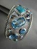 ANTIQUE WIDE 56.4CT DIAMOND & MULTI GEM 14KT WHITE GOLD BANGLE ONE OF A KIND!!!!