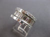 LARGE 3.85CT DIAMOND 18KT WHITE GOLD 3D BAGUETTE SEMI ETERNITY ANNIVERSARY RING