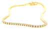 ESTATE 1.31CT DIAMOND 14KT YELLOW GOLD 3D CLASSIC ROUND TENNIS BRACELET