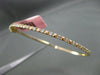 ESTATE .55CT DIAMOND 18KT ROSE GOLD 3D ETOILE CLASSIC 2mm BANGLE BRACELET