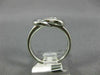 ESTATE .50CT ROUND DIAMOND 14KT WHITE GOLD 3D CLASSIC SOLITAIRE LOVE KNOT RING