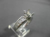 LARGE 2.20CT DIAMOND 14KT WHITE GOLD PRINCESS SEMI MOUNT ENGAGEMENT RING #21990