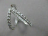 ESTATE 2.34CTW DIAMOND 14K WHITE GOLD EARRINGS LARGE 30MM 1" HOOP F/G VSSI 19740