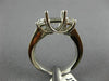 14KT WHITE GOLD SEMI MOUNT ENGAGEMENT RING. 3D LUCIDA PAST PRESENT FUTURE DESIGN