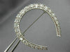ANTIQUE LARGE 1.67CT DIAMOND PLATINUM 3D PAVE LUCKY HORSESHOE PIN BROOCH #21886