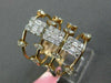 ESTATE EXTRA LARGE 1.25CT DIAMOND 18KT ROSE GOLD 3D MULTI ROW ANNIVERSARY RING
