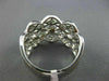 EFFY WIDE 1.15CT ROUND DIAMOND 14K WHITE GOLD 3D INIFINITY OPEN WAVE ETOILE RING