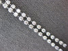 4.32CT DIAMOND 14KT WHITE GOLD BY THE YARD SEMI ETERNITY 2 ROW LARIAT NECKLACE